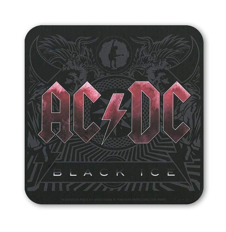 Logoshirt Untersetzer AC/DC - Black Ice - Rock
