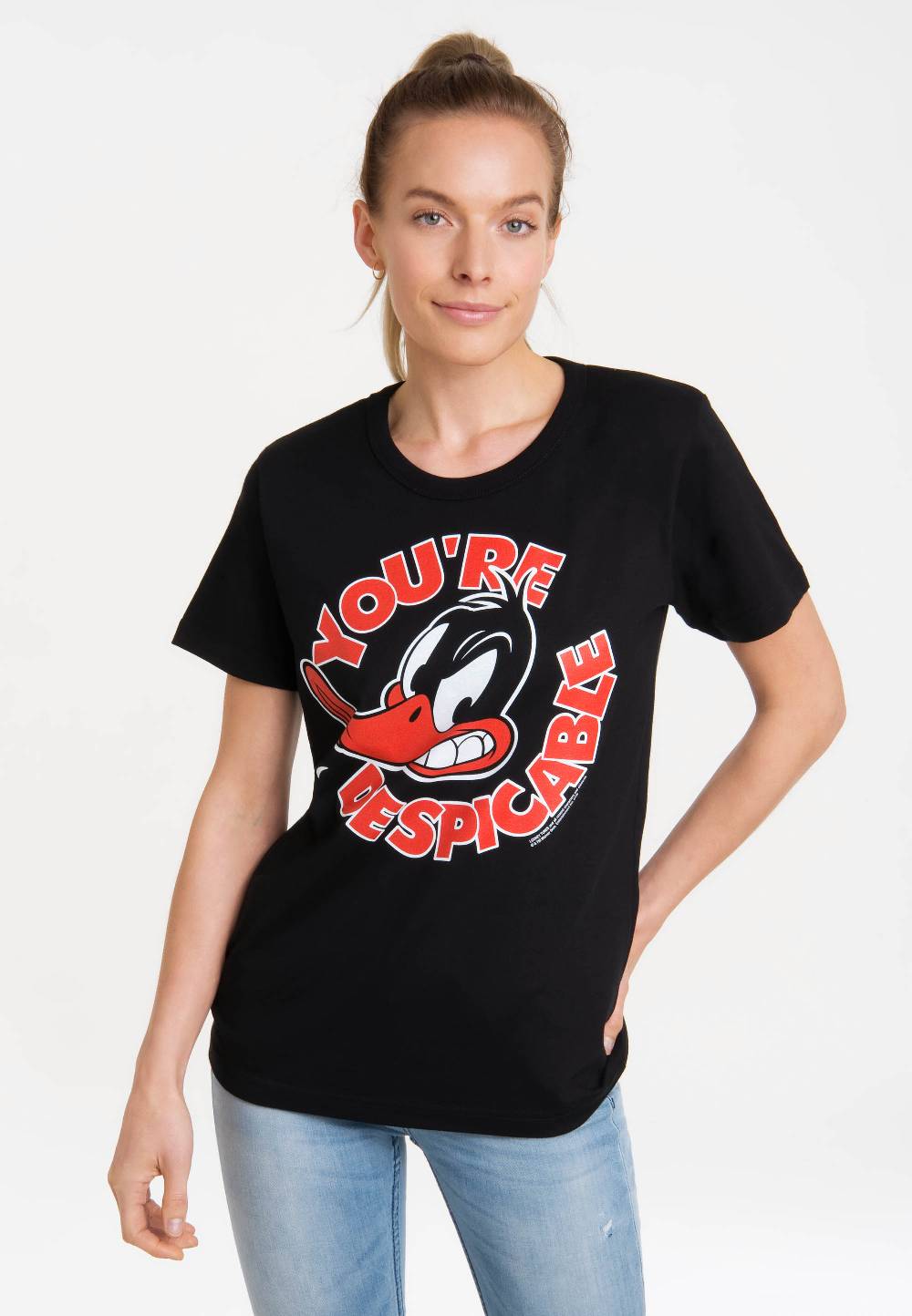Logoshirt Looney Tunes - Daffy Duck - You're Despicable - T-Shirt Print - Damen