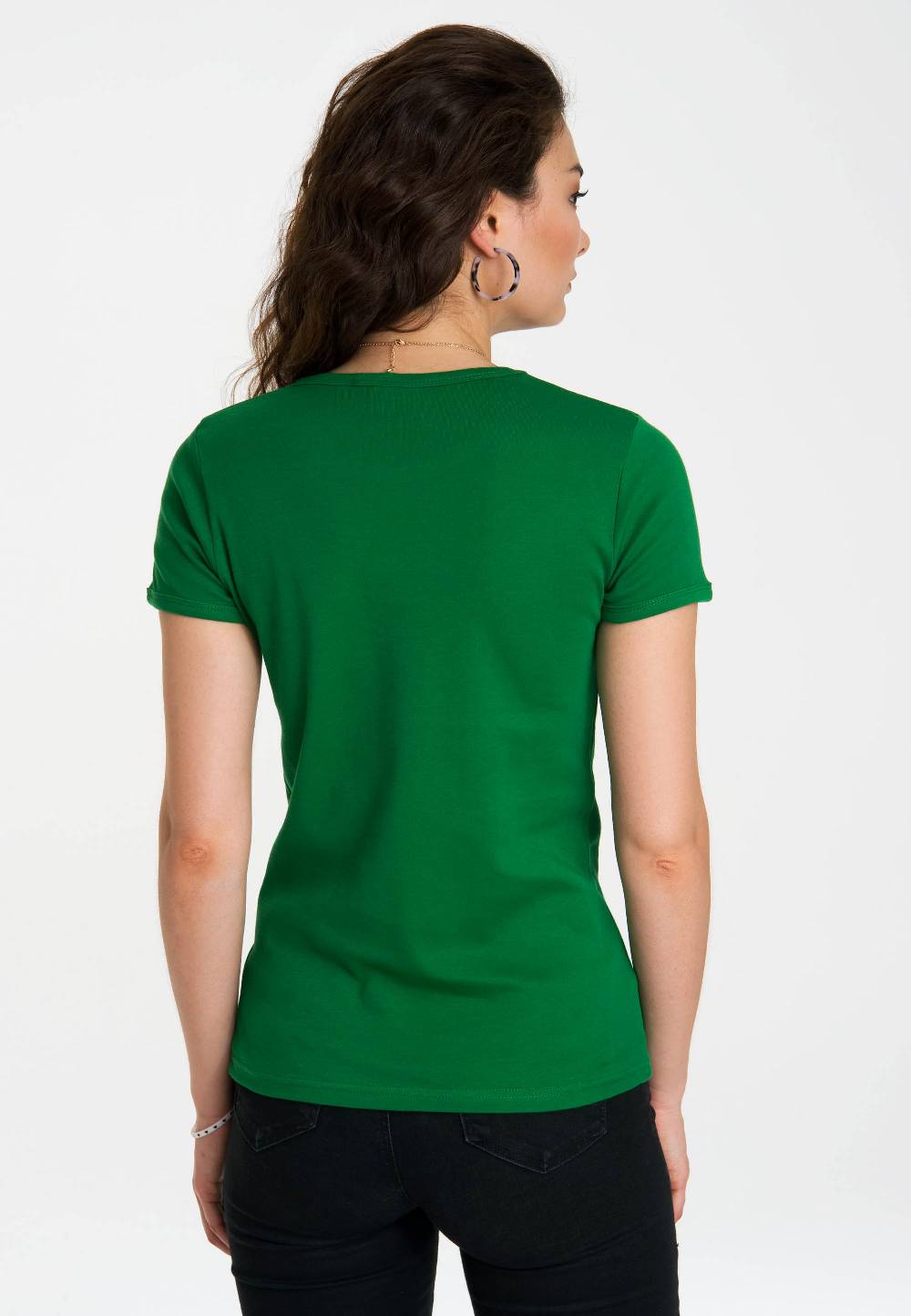 Logoshirt Looney Tunes - Schweinchen Dick - Eat More Veggies - T-Shirt Print - Damen