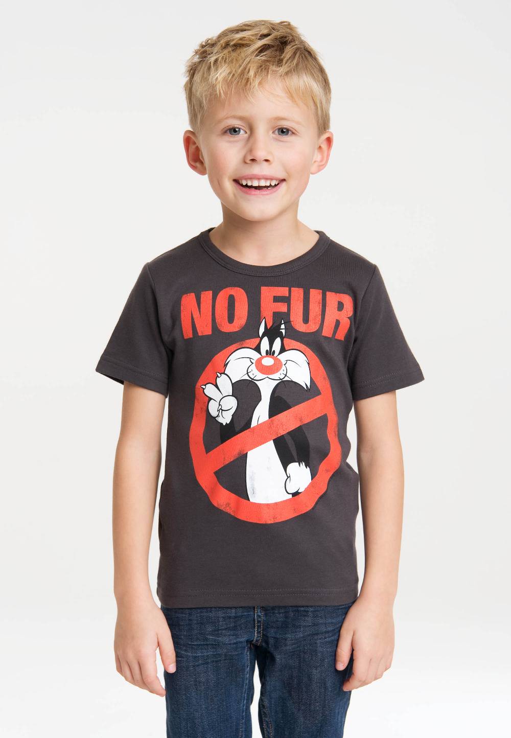 Logoshirt Looney Tunes - Sylvester - No Fur - T-Shirt Print - Kinder