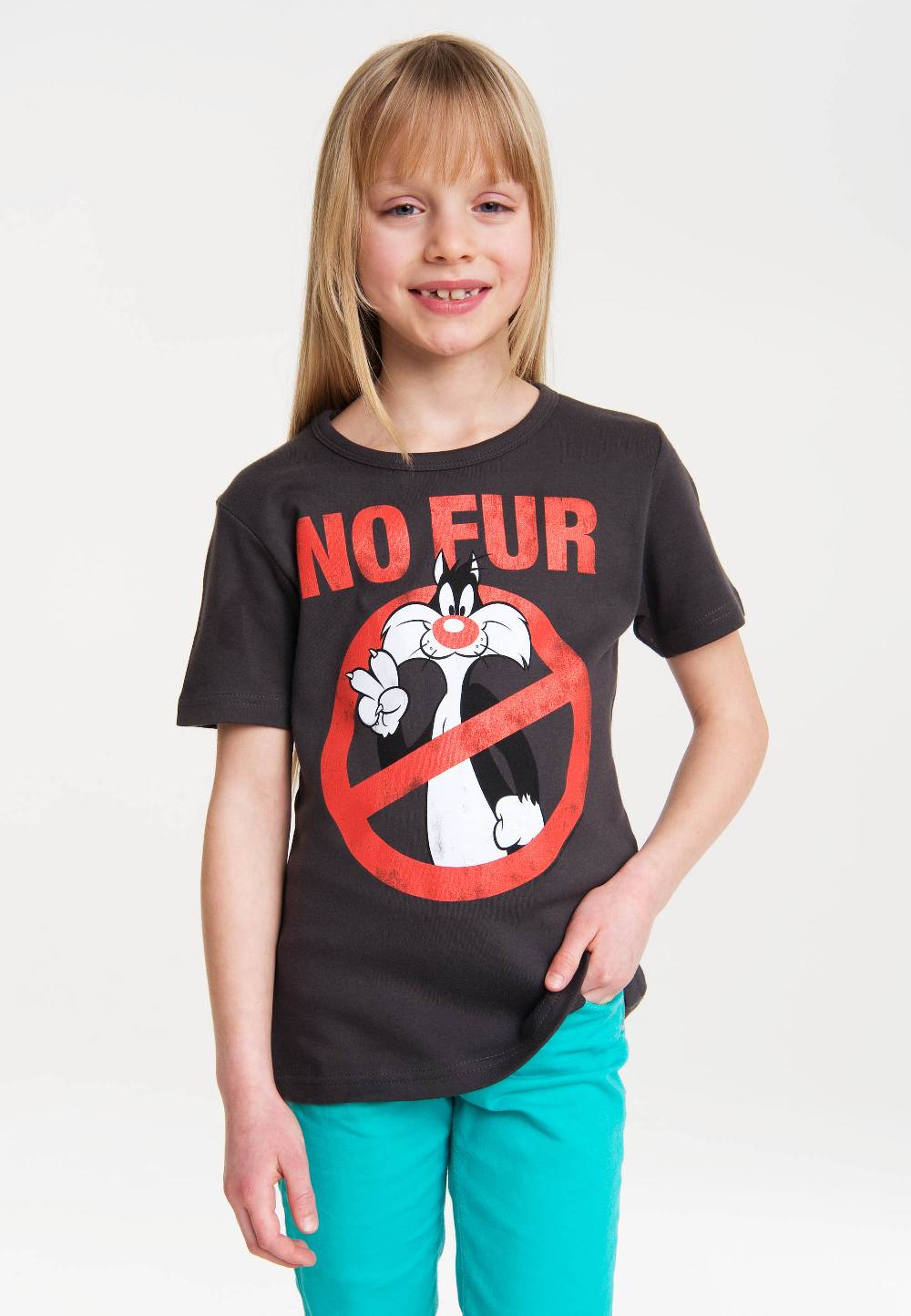 Logoshirt Looney Tunes - Sylvester - No Fur - T-Shirt Print - Kinder
