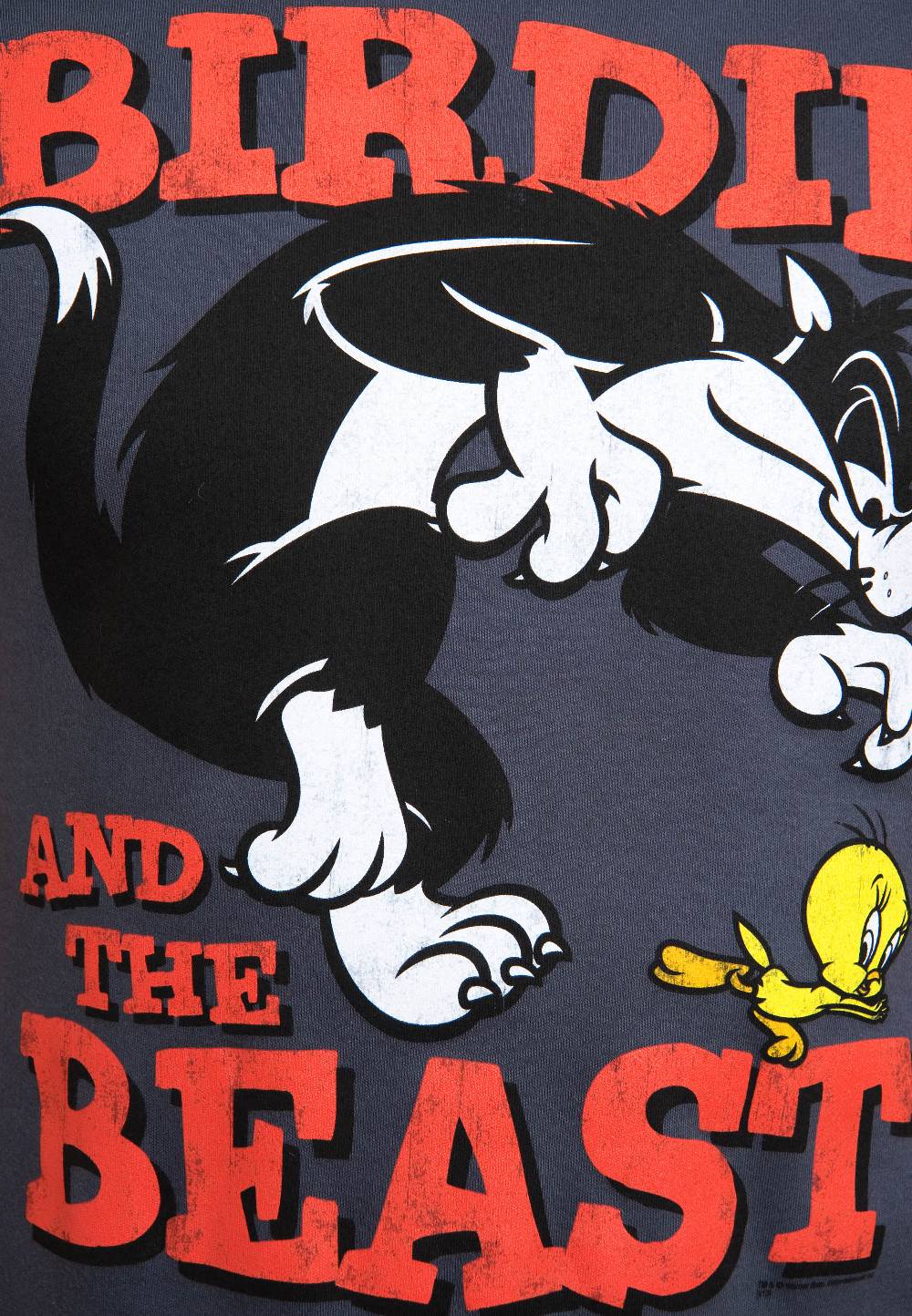 Logoshirt Looney Tunes - Sylvester & Tweety - Birdie And The Beast - T-Shirt Print - Herren