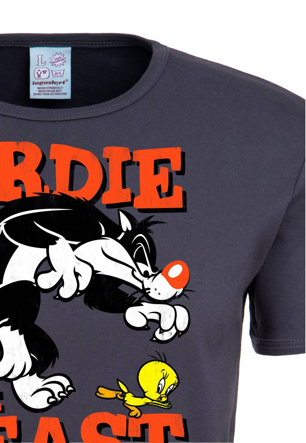 Logoshirt Looney Tunes - Sylvester & Tweety - Birdie & The Beast - T-Shirt Print - Damen