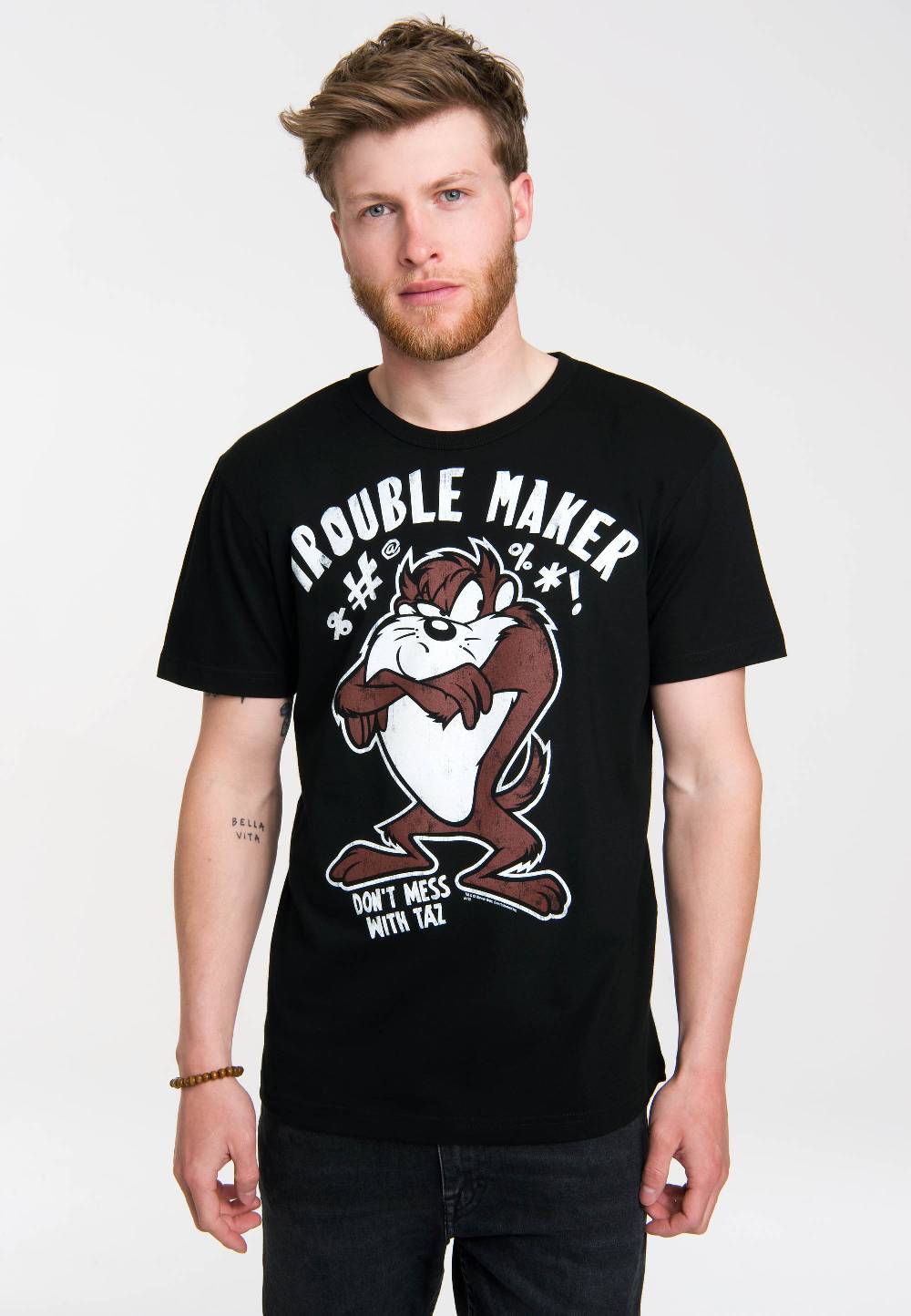 Logoshirt Looney Tunes - Taz - Tasmanischer Teufel - Trouble Maker - T-Shirt Print - Herren