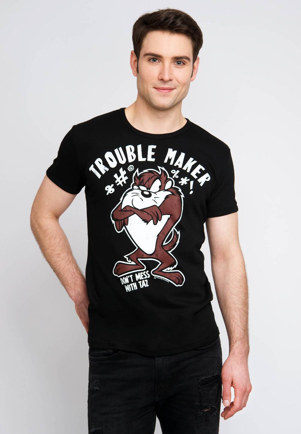 Logoshirt Looney Tunes - Taz - Tasmanischer Teufel - Trouble Maker - T-Shirt Print - Herren