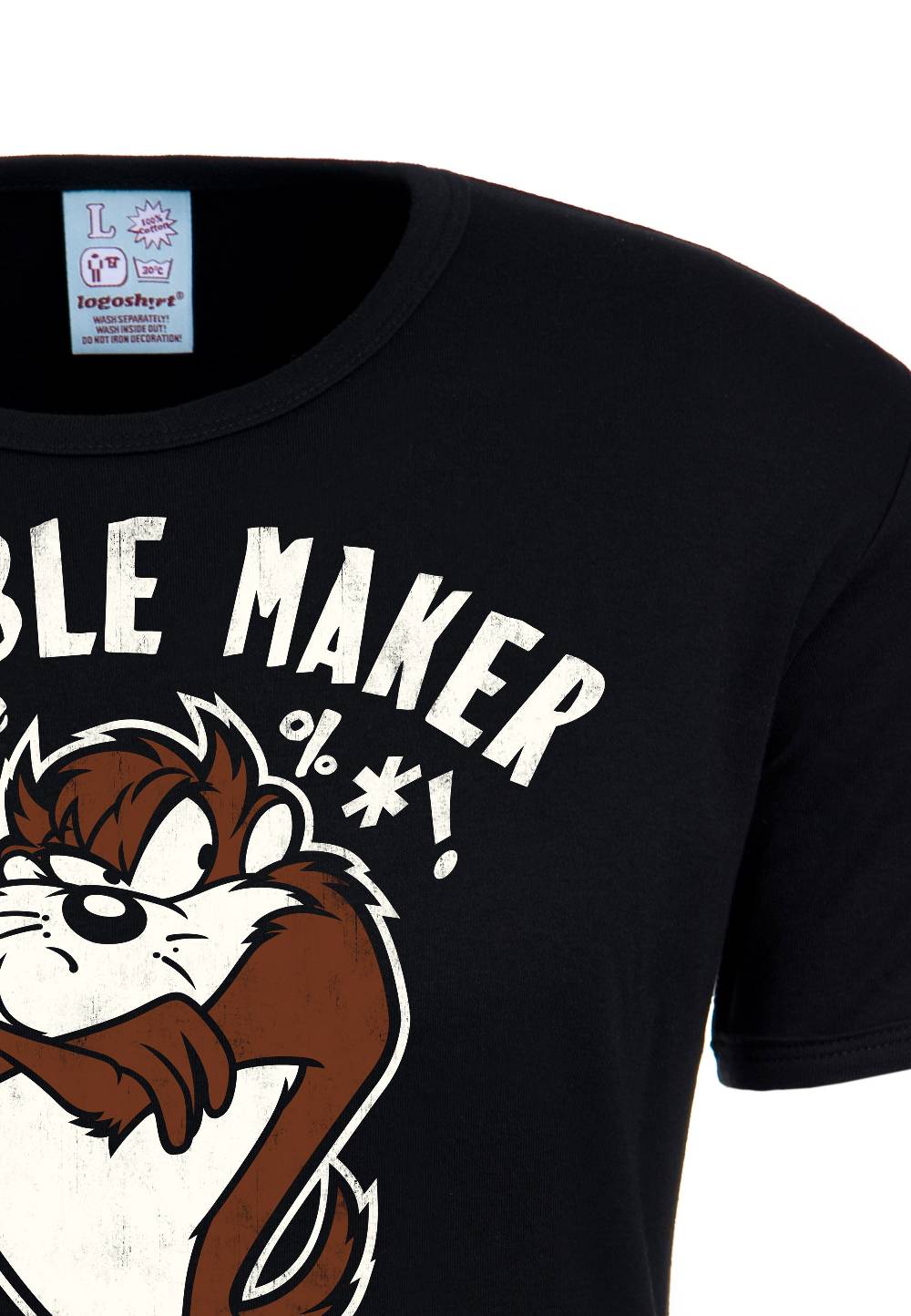 Logoshirt Looney Tunes - Taz - Tasmanischer Teufel - Trouble Maker - T-Shirt Print - Herren