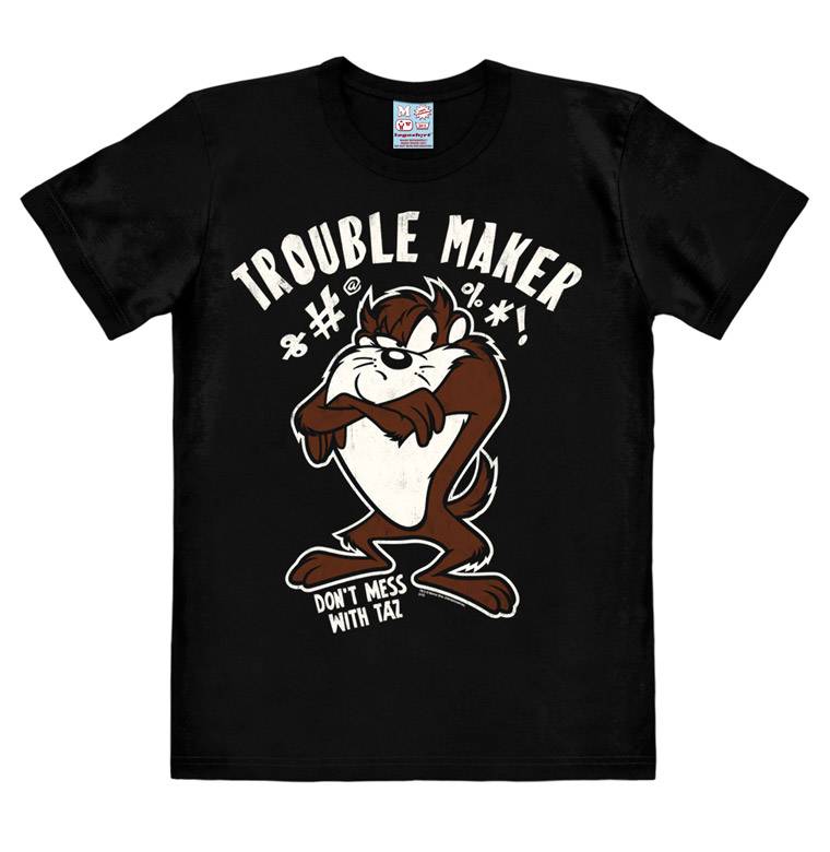 Logoshirt Looney Tunes - Taz - Tasmanischer Teufel - Trouble Maker - T-Shirt Print - Herren