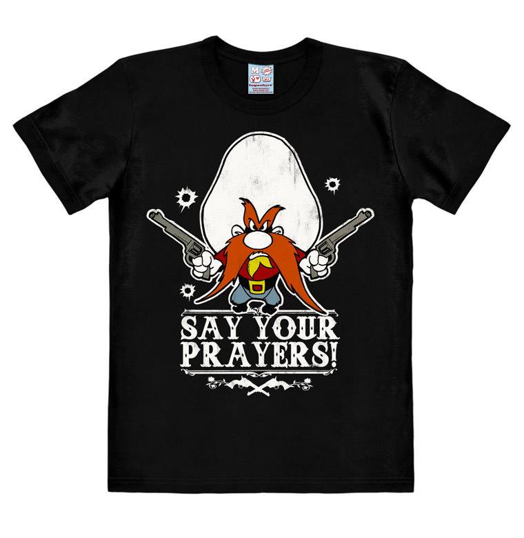 Logoshirt Looney Tunes - Yosemite Sam - Say Your Prayers - T-Shirt Print - Herren