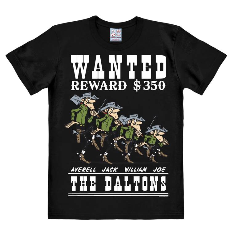 Logoshirt Lucky Luke - The Daltons - Wanted - T-Shirt Print - Damen