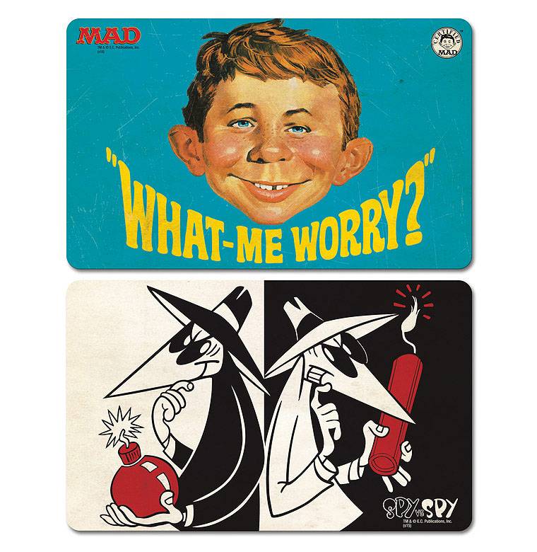 Logoshirt Mad Magazin - Alfred E. Neuman & Spy vs Spy - 2er Set - Frühstücksbrettchen