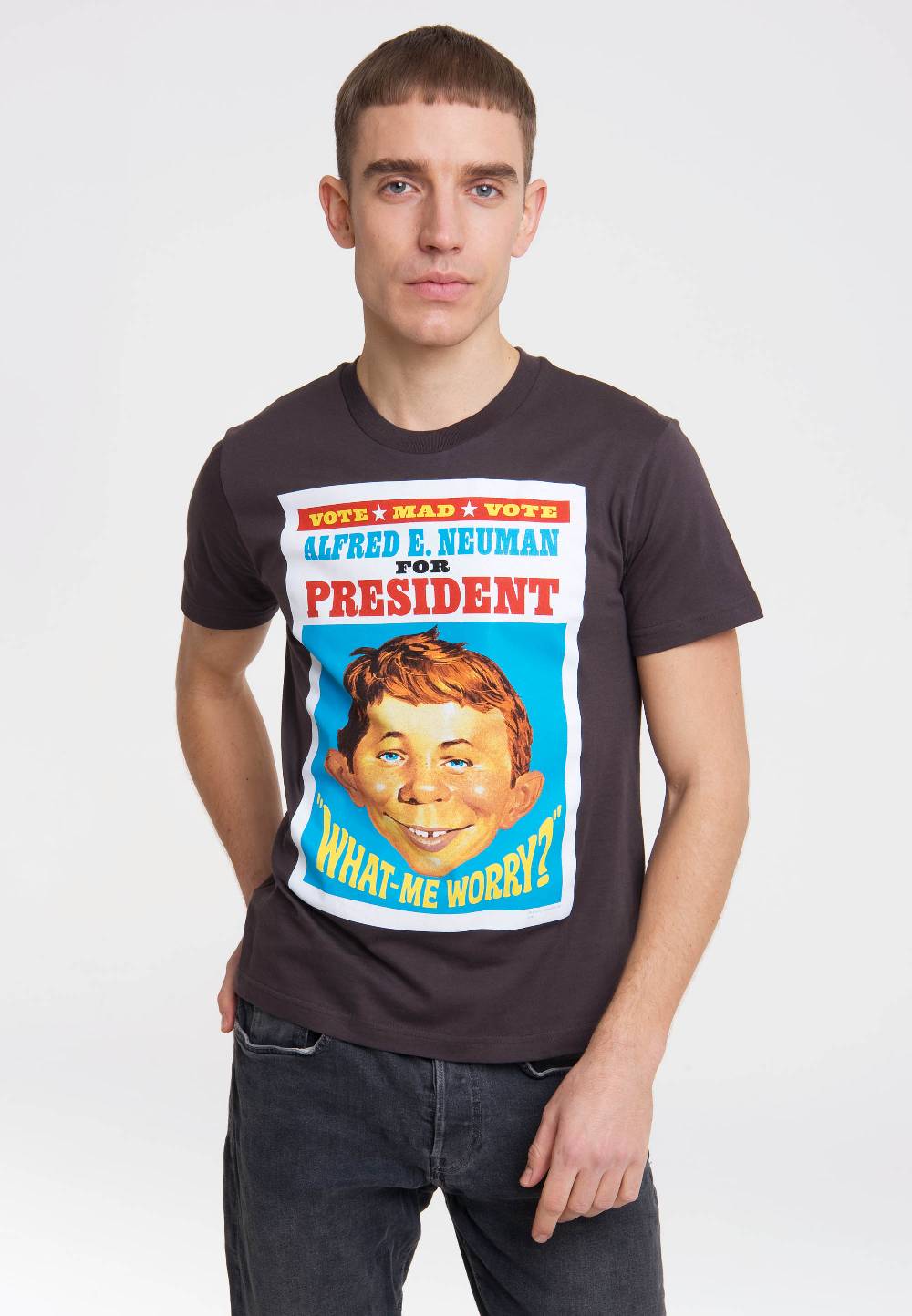 Logoshirt Mad Magazin - Alfred E. Neumann - For President - T-Shirt Print
