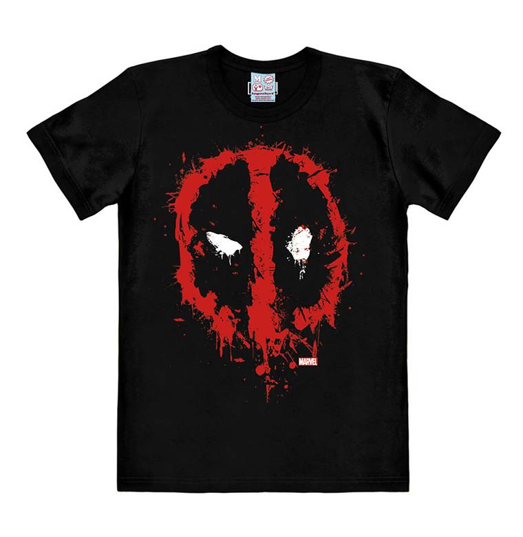 Logoshirt Marvel - Deadpool - Gesicht - Marvel Comics - T-Shirt Print - Damen