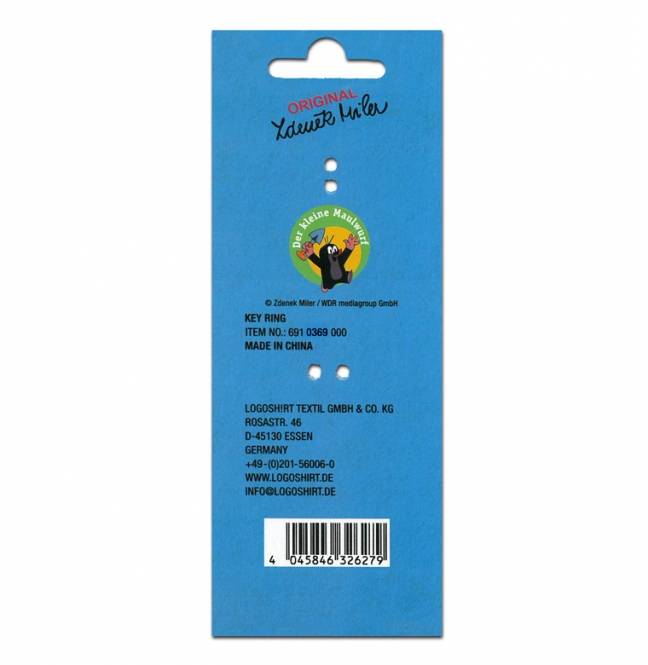 Logoshirt Maulwurf - Juhu - Der Kleine Maulwurf - Metall Schlüsselanhänger