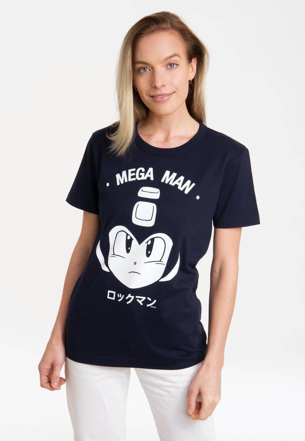 Logoshirt Mega Man - Gesicht - Capcom - T-Shirt Print - Damen