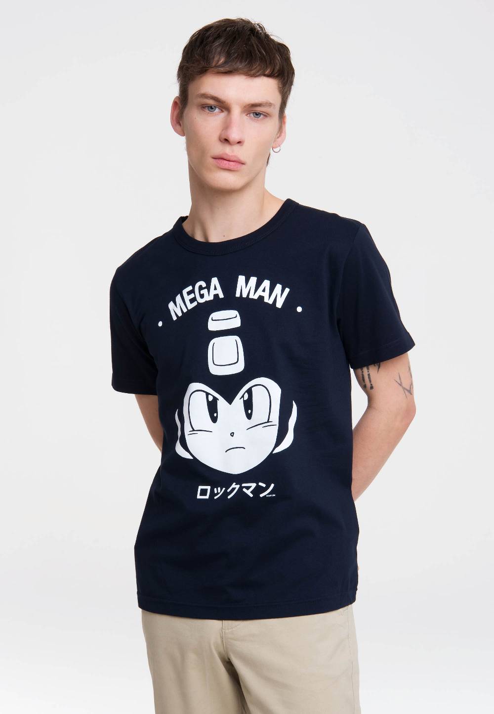 Logoshirt Mega Man - Gesicht - Capcom - T-Shirt Print - Herren