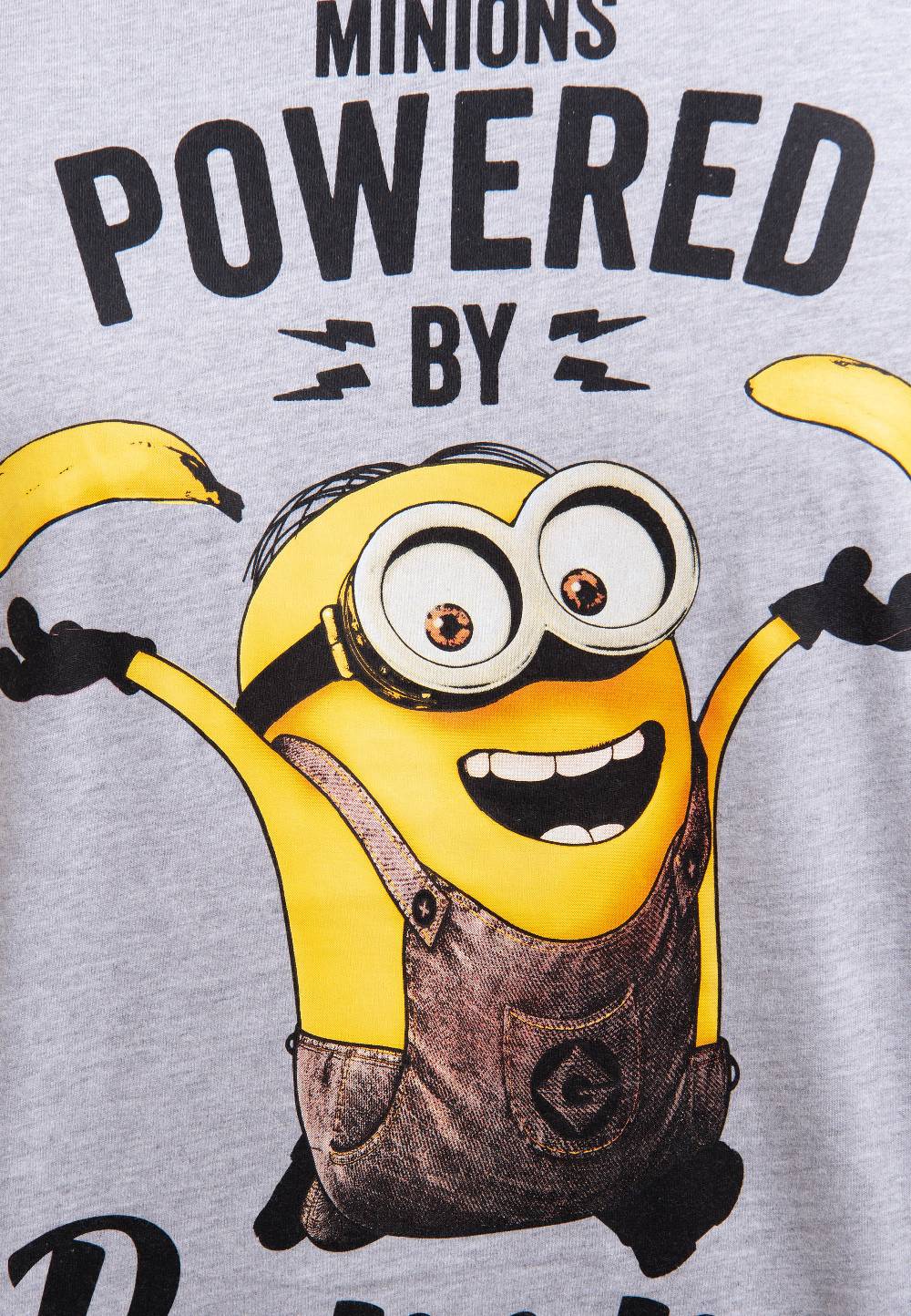 Logoshirt Minions - Bob - Powered By Bananas - T-Shirt Print - Herren