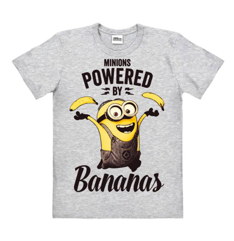Logoshirt Minions - Bob - Powered By Bananas - T-Shirt Print - Herren