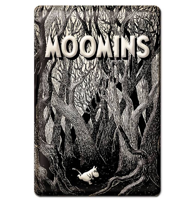 Logoshirt Mumins - Mumintroll - Im Wald - Blechschild - aus robustem Stahblech - gewölbt mit Prägung - 20 x 30 cm