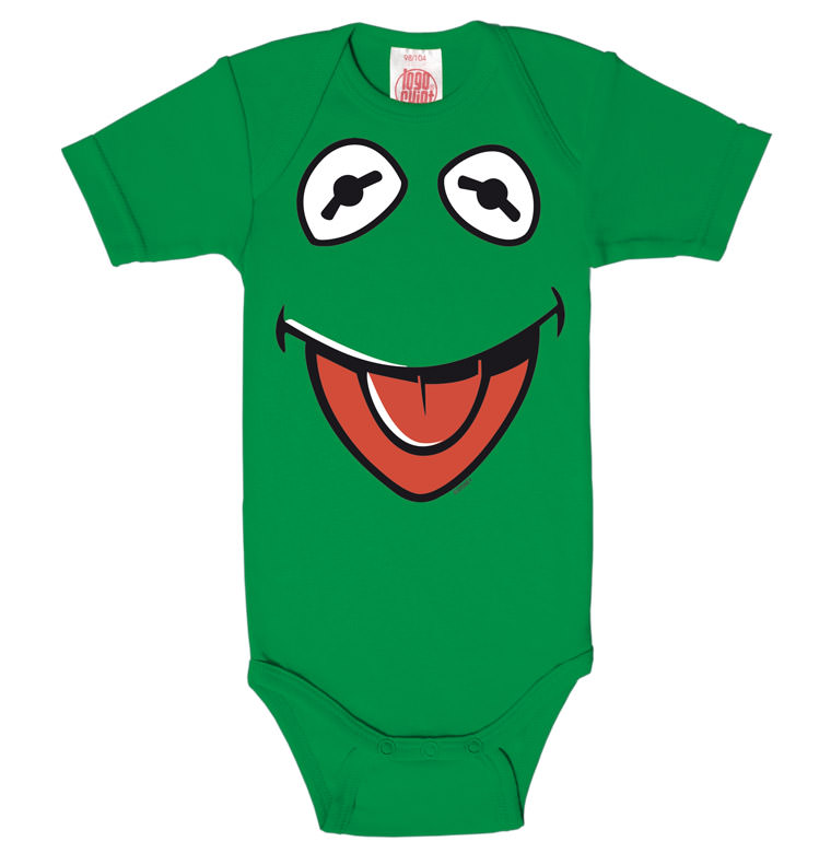 Logoshirt Muppet Show - Kermit der Frosch - Gesicht - Baby Body - Kurzarm