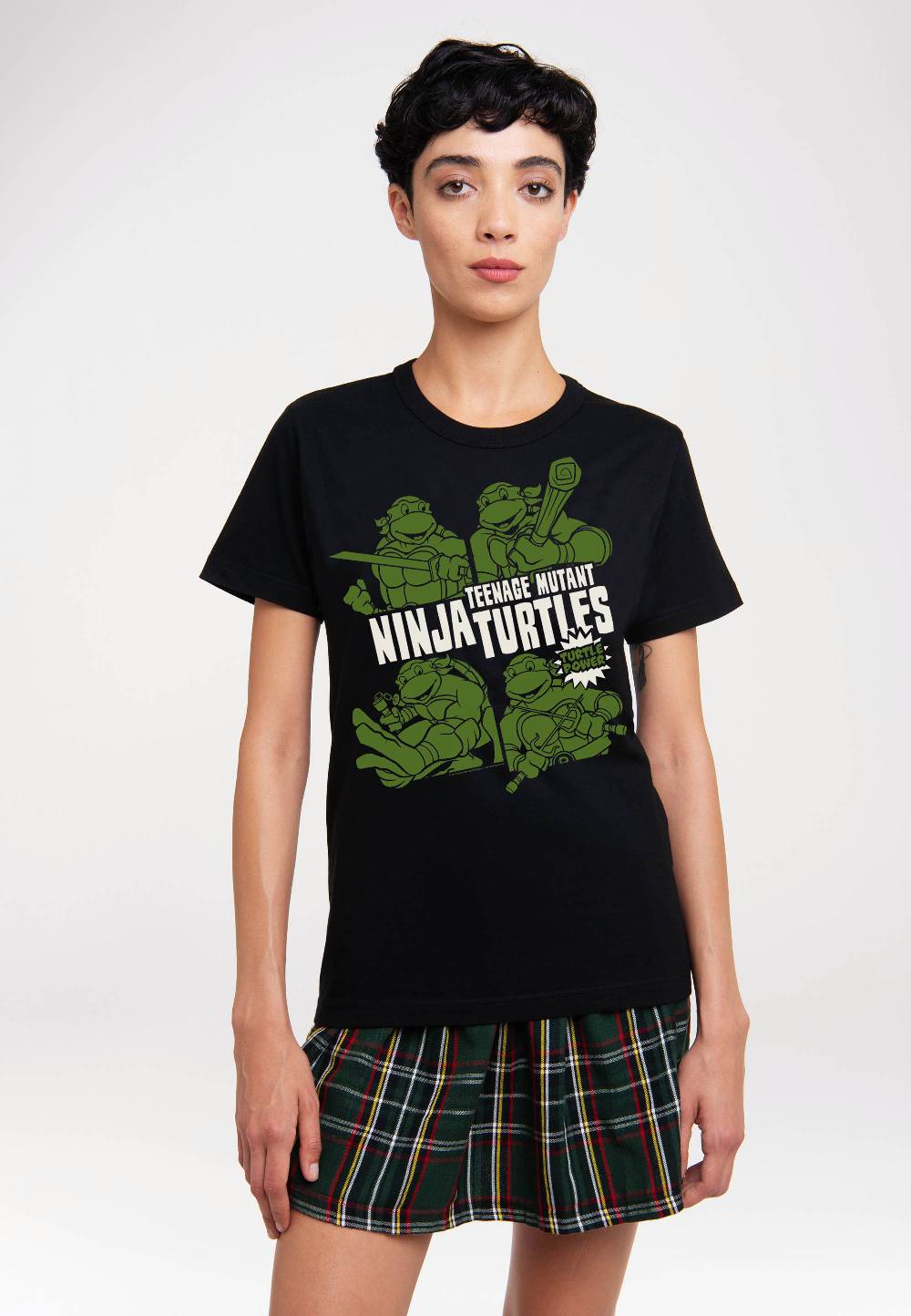 Logoshirt Ninja Turtles - Turtle Power - T-Shirt Print - Damen