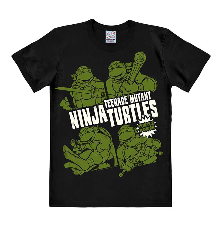Logoshirt Ninja Turtles - Turtle Power - T-Shirt Print - Damen