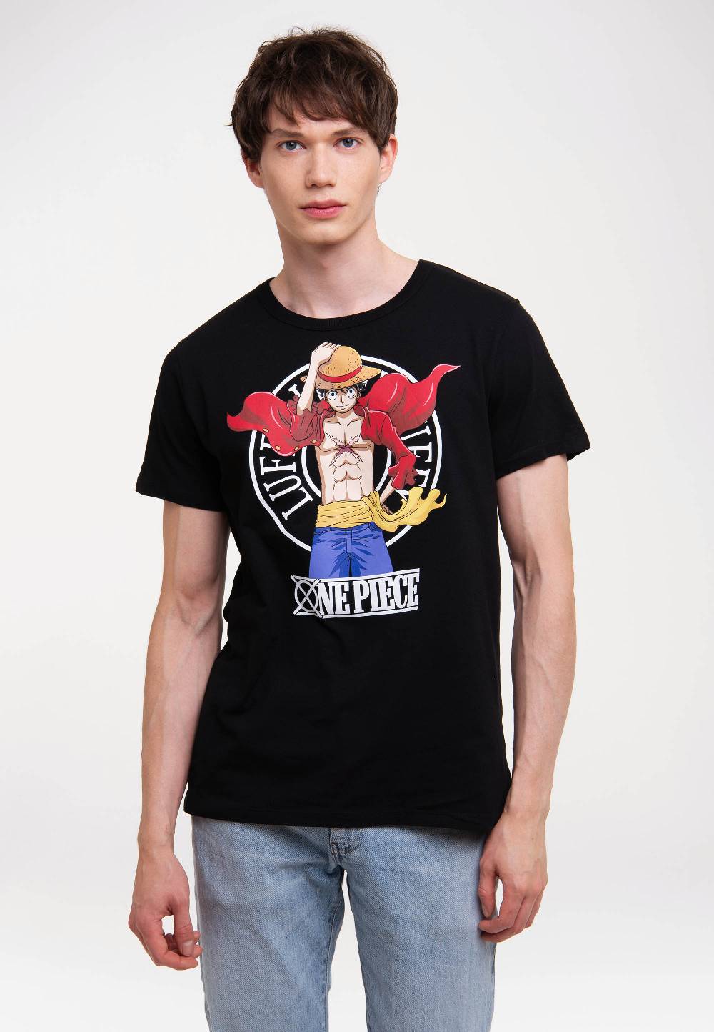 Logoshirt One Piece - Luffy New World - T-Shirt Print - Herren