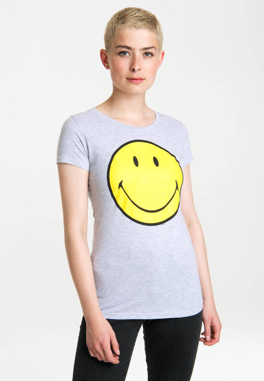 Logoshirt Original Smiley Face - Happy - T-Shirt Print - Damen