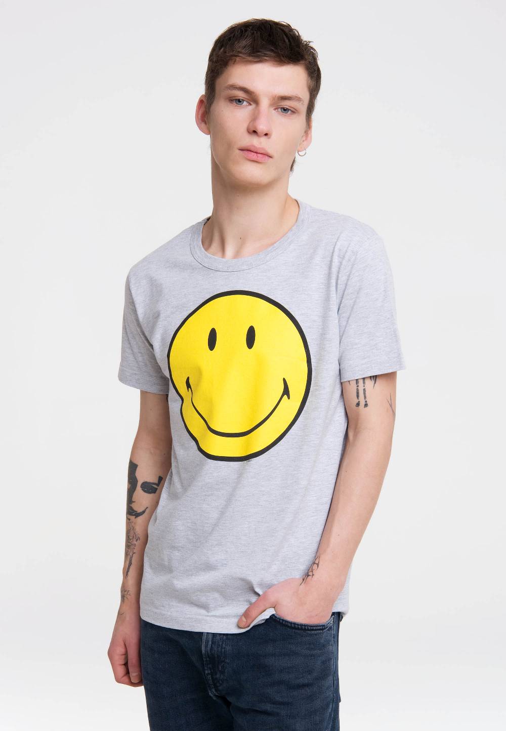 Logoshirt Original Smiley Face - Happy - T-Shirt Print - Herren