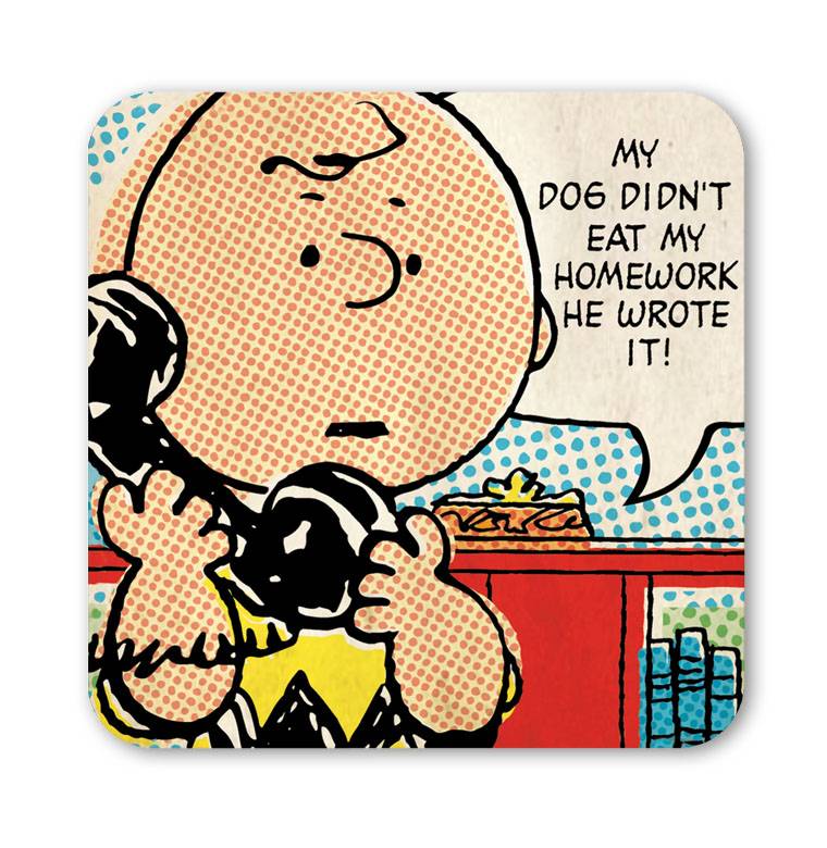 Logoshirt Peanuts - Charlie Brown - Telefon - Untersetzer