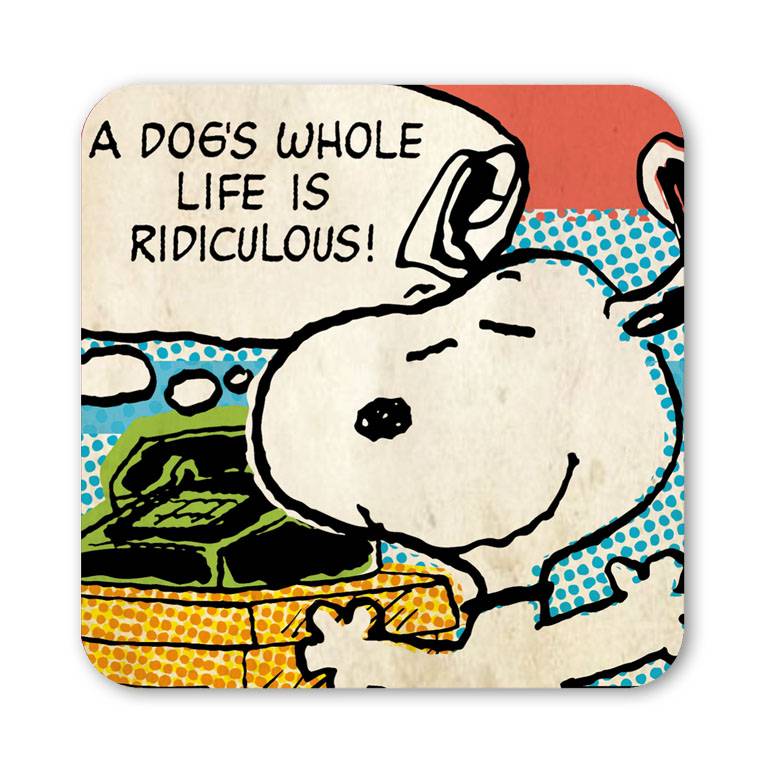 Logoshirt Peanuts - Snoopy - A Dog's Whole Life Is Ridiculous - Untersetzer