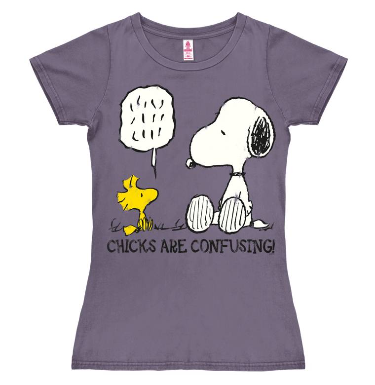 Logoshirt Peanuts - Snoopy - Chicks Are Confusing - T-Shirt Print - Damen