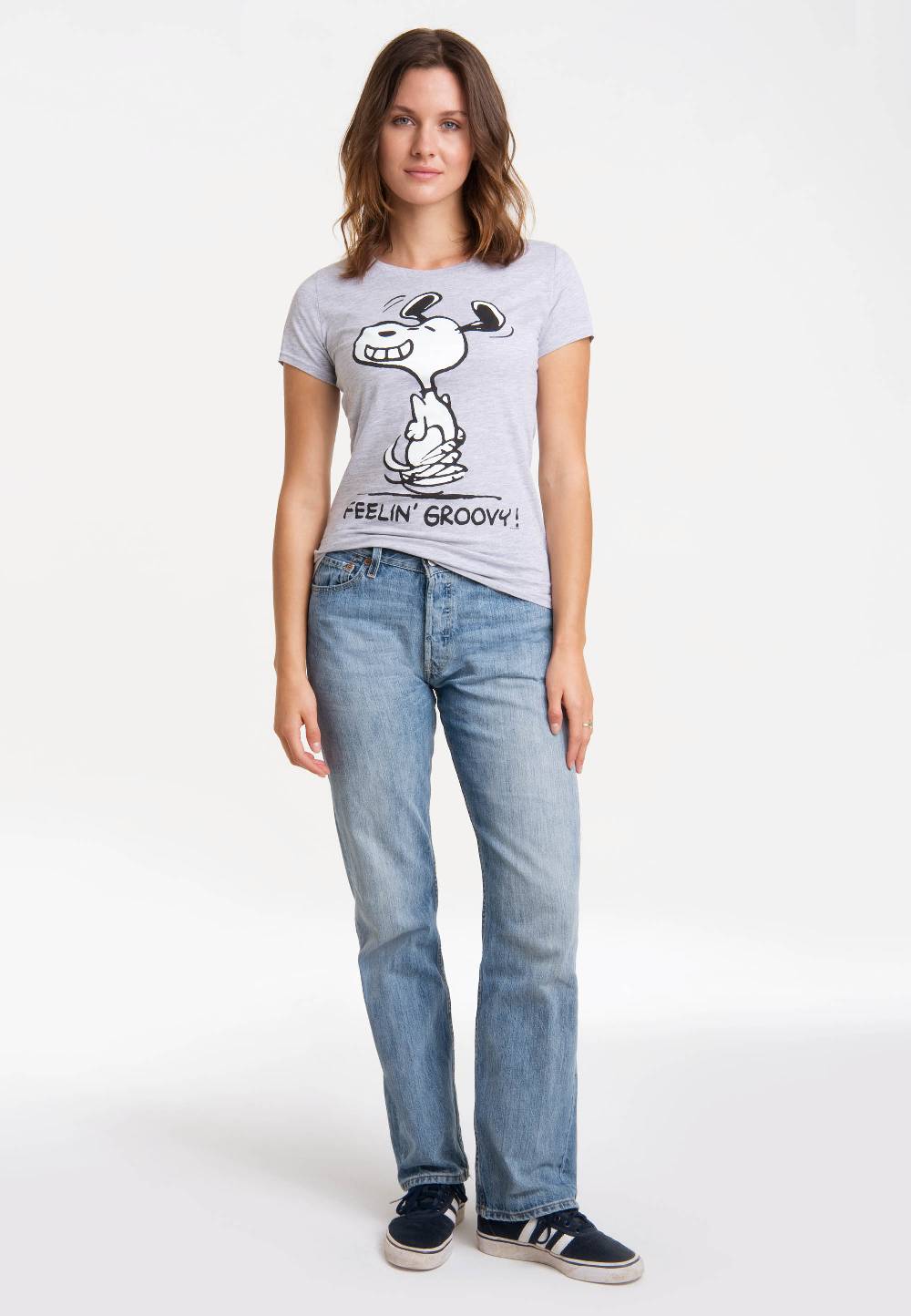 Logoshirt Peanuts - Snoopy - Feelin' Groovy - T-Shirt Print - Damen
