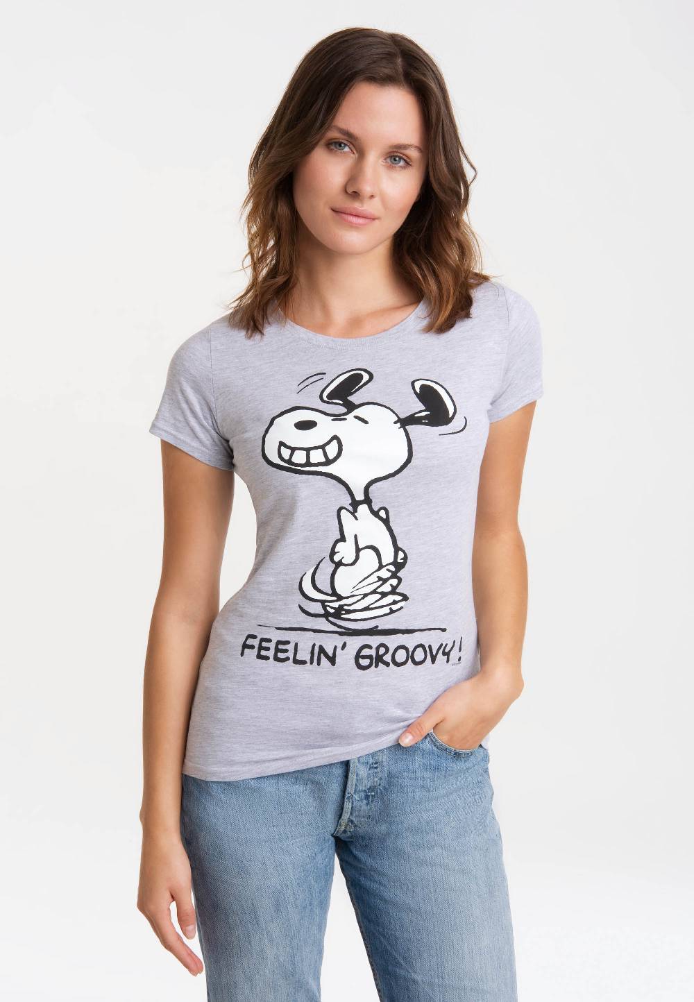 Logoshirt Peanuts - Snoopy - Feelin' Groovy - T-Shirt Print - Damen