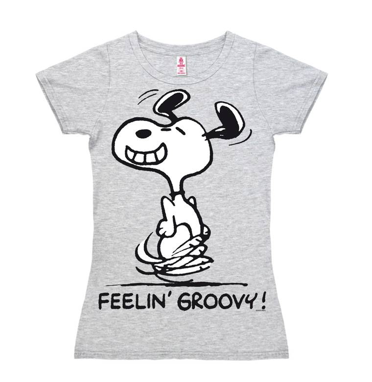 Logoshirt Peanuts - Snoopy - Feelin' Groovy - T-Shirt Print - Damen