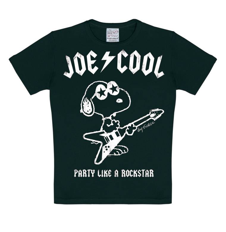 Logoshirt Peanuts - Snoopy - Joe Cool Rockstar - T-Shirt Print - Kinder