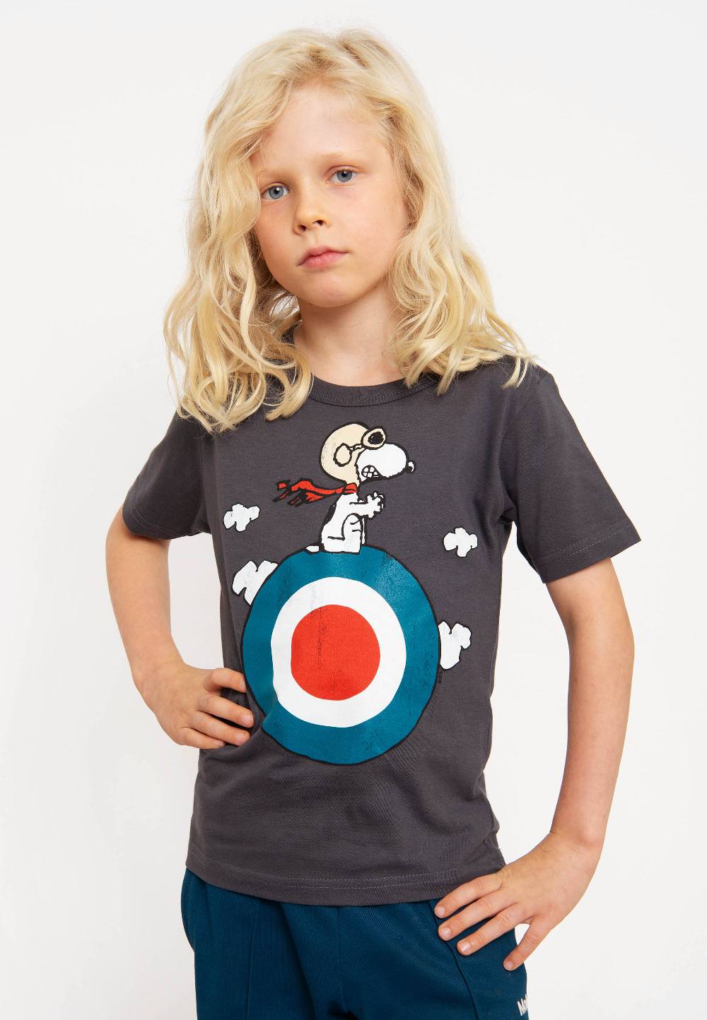 Logoshirt Peanuts - Snoopy - Pilot - Target - Organic - T-Shirt Print - Kinder