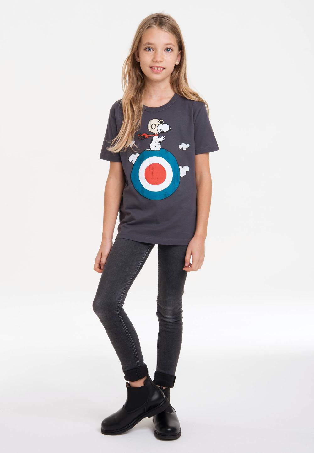 Logoshirt Peanuts - Snoopy - Pilot - Target - Organic - T-Shirt Print - Kinder