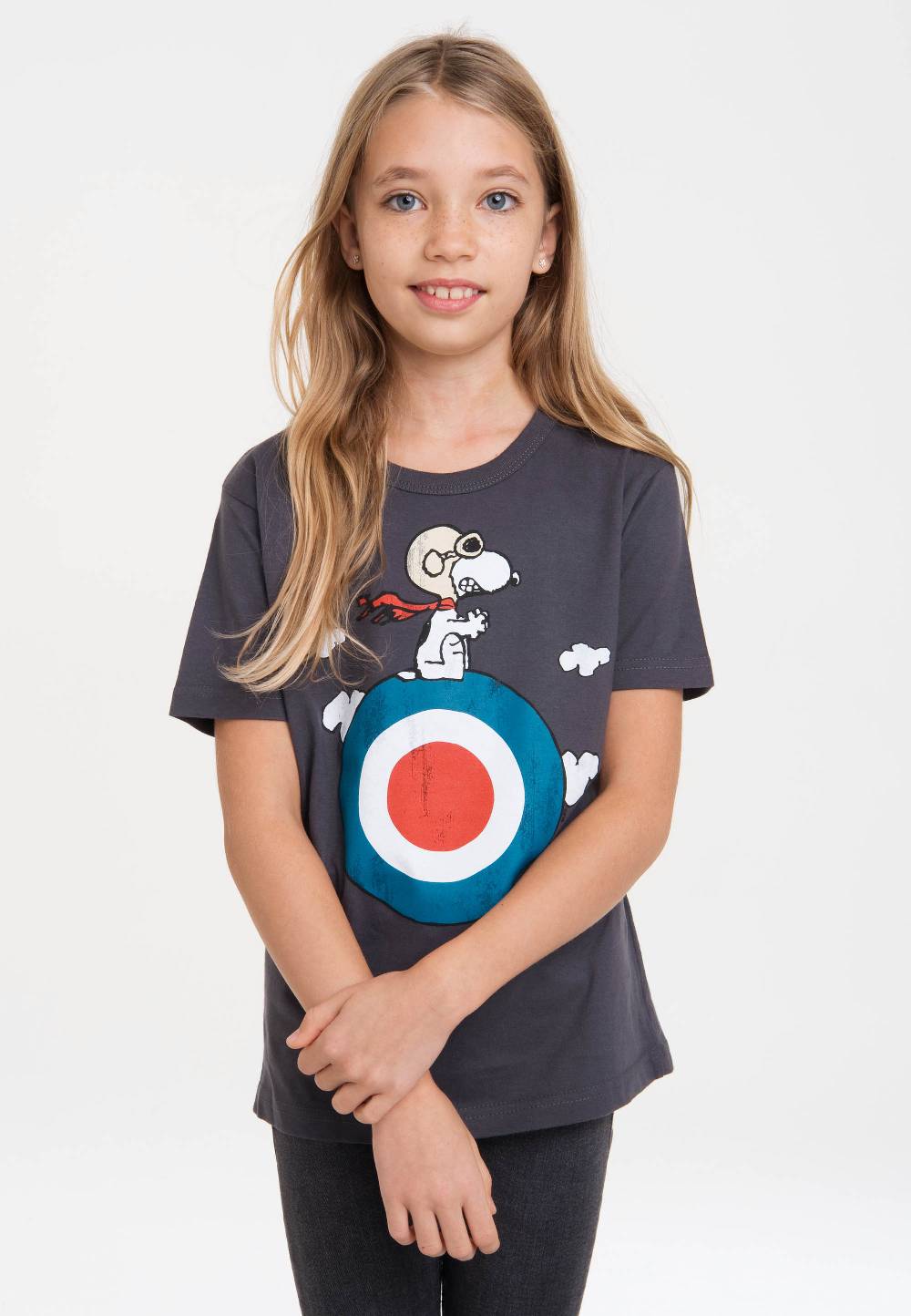 Logoshirt Peanuts - Snoopy - Pilot - Target - Organic - T-Shirt Print - Kinder