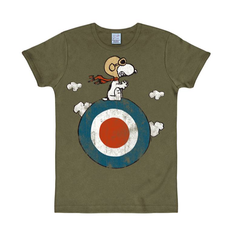 Logoshirt Peanuts - Snoopy - Pilot - Target - T-Shirt Print - Damen