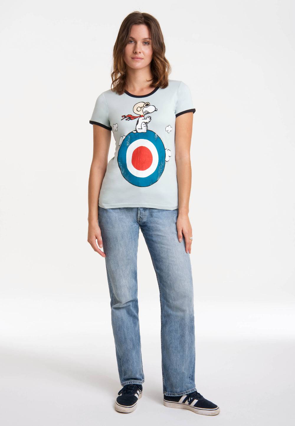 Logoshirt Peanuts - Snoopy - Pilot - Target - T-Shirt Print - Damen