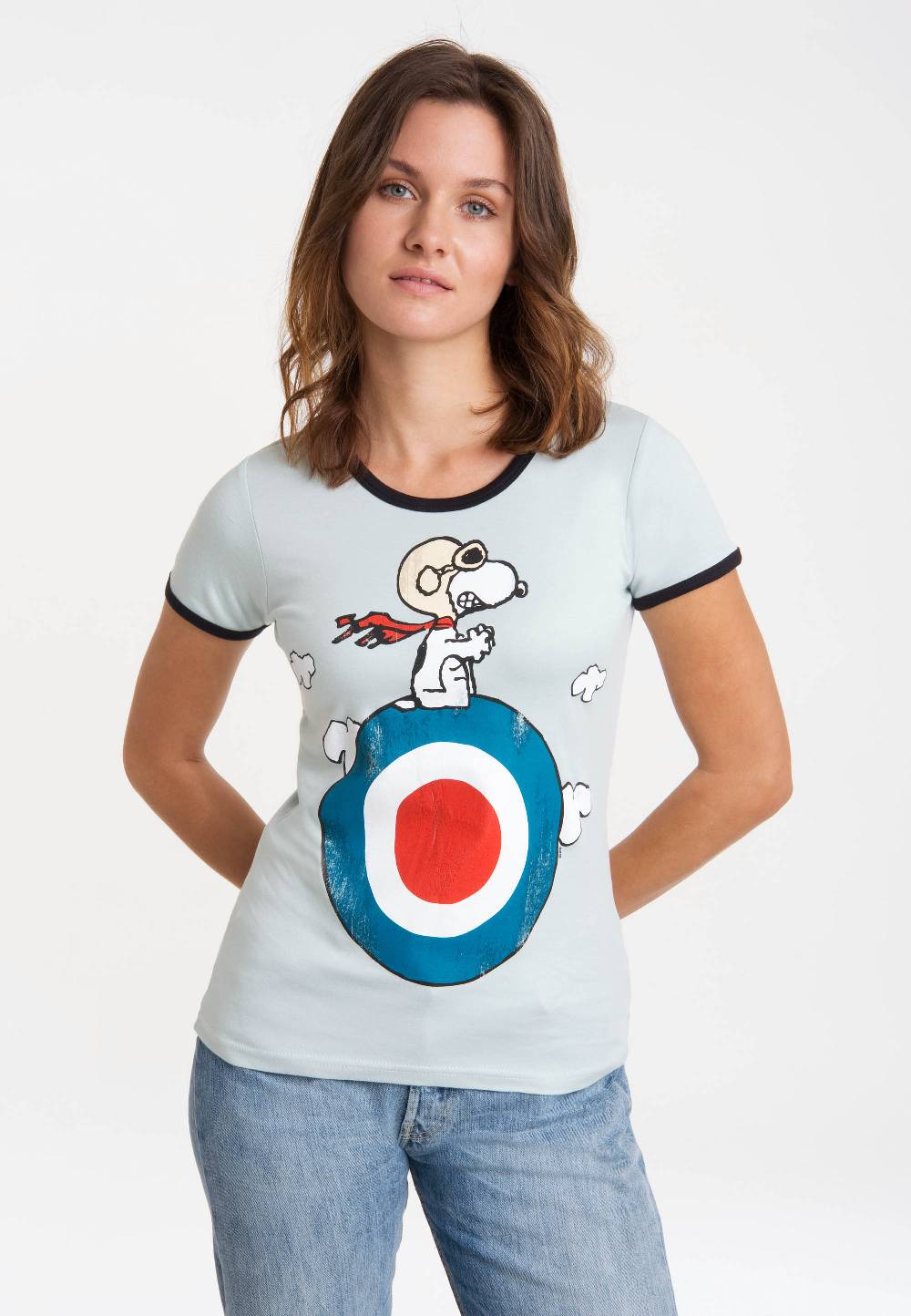 Logoshirt Peanuts - Snoopy - Pilot - Target - T-Shirt Print - Damen