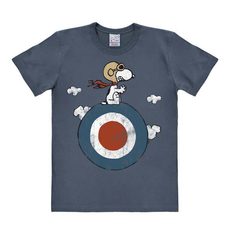 Logoshirt Peanuts - Snoopy - Pilot - Target - T-Shirt Print - Herren