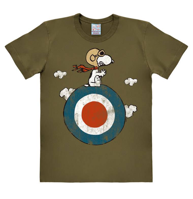 Logoshirt Peanuts - Snoopy - Pilot - Target - T-Shirt Print - Herren