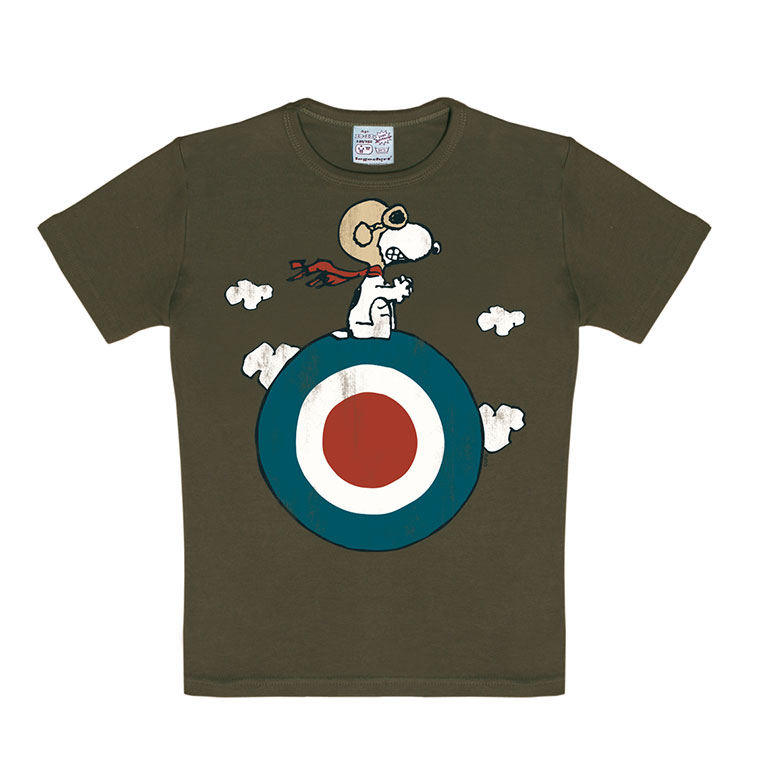 Logoshirt Peanuts - Snoopy - Pilot - Target - T-Shirt Print - Kinder