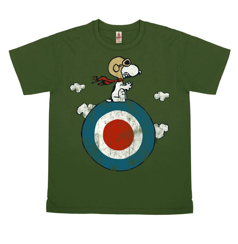 Logoshirt Peanuts - Snoopy - Pilot - Target - T-Shirt Vintage Print - Damen