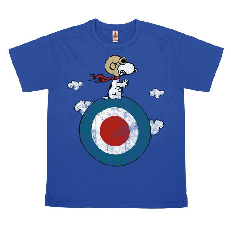 Logoshirt Peanuts - Snoopy - Pilot - Target - T-Shirt Vintage - Print - Herren