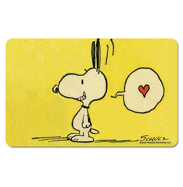 Logoshirt Peanuts - Snoopy & Woodstock - 4er Set - Frühstücksbrettchen