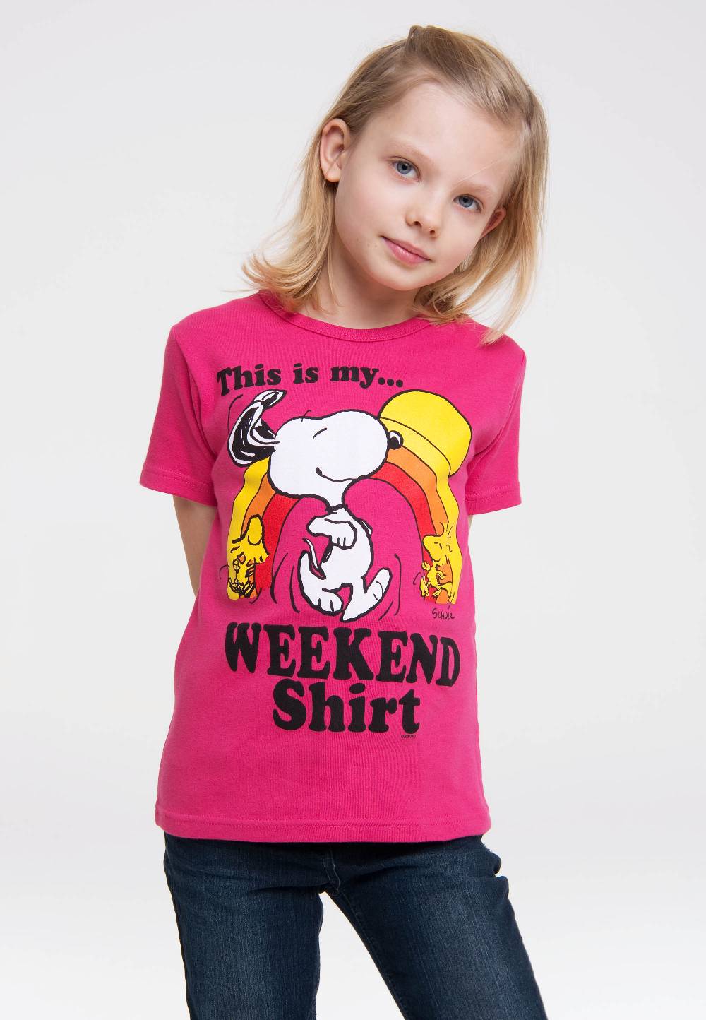 Logoshirt Peanuts - Snoopy & Woodstock - Weekend Shirt - T-Shirt Print - Kinder