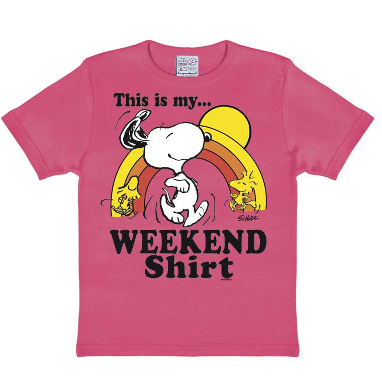 Logoshirt Peanuts - Snoopy & Woodstock - Weekend Shirt - T-Shirt Print - Kinder