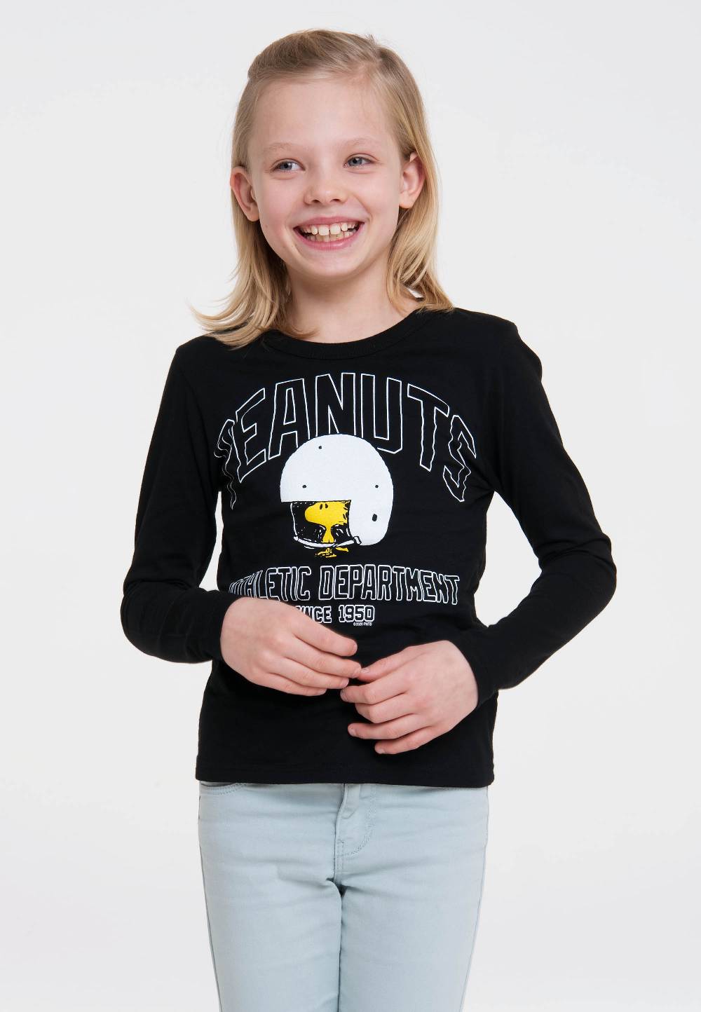 Logoshirt Peanuts - Woodstock - Helm - Athletic Department - Langarmshirt Print - Kinder